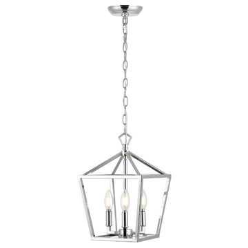 Iris 10" Iron Classic Modern Lantern LED Pendant - JONATHAN Y